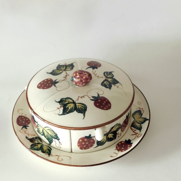 1980s Fred Roberts Company Marmalade Set with 3 Spoons MINT - Picture 2 of 7